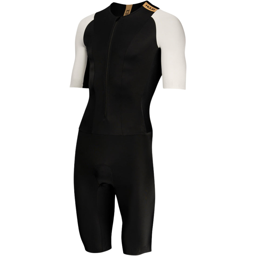 2026 Huub Männer Collective Trisuit TCLCBW - Black / Weiß